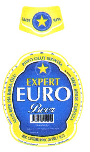 Prekės ženklas: EXPERT EURO Beer TRADE MARK